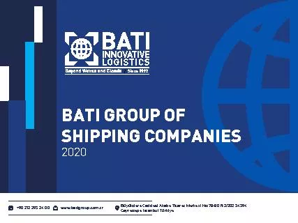 BATI GROUP OFSHIPPING COMPANIES2020