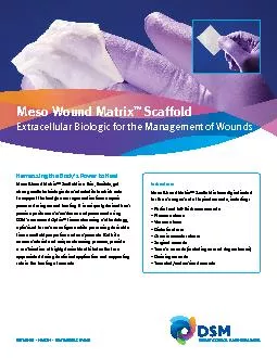 Meso Wound Matrix153 Sca31old is a thin flexible yet strong ac