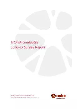 NOHA Graduates