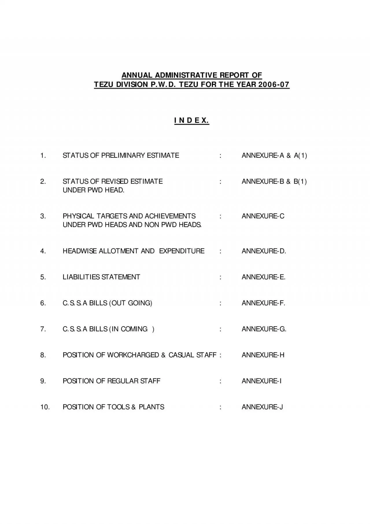 PDF-ADMINISTRATIVE REPORT OF TEZU DIVISION PWD AP