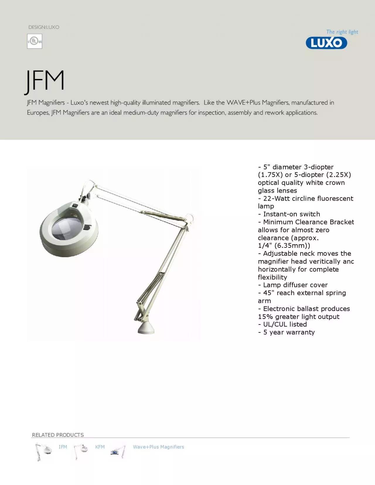 PDF-JFM Magnifiers Luxos newest highquality illuminated magnifiers L