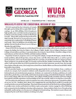 WUGA NEWSLETTER    SPRING 2021