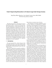 Exalt Empowering Researchers to Evaluate LargeScale St
