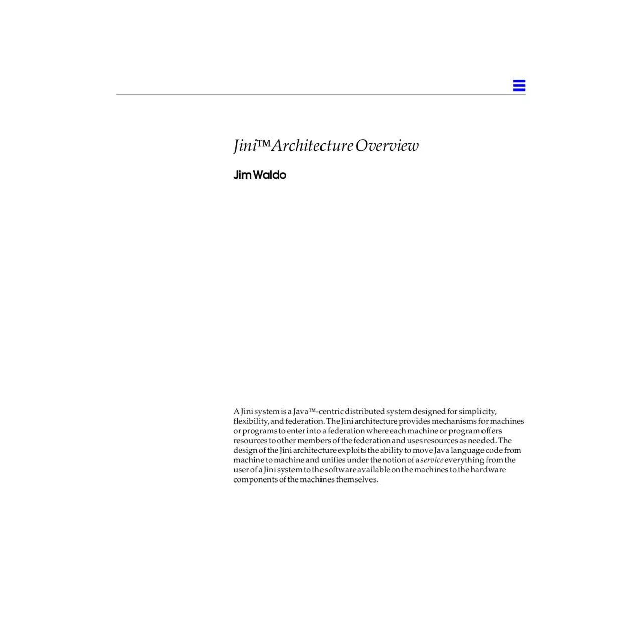 PDF-ArchitectureOverviewJimWaldoAJinisystemisaJavacentricdistributedsyste