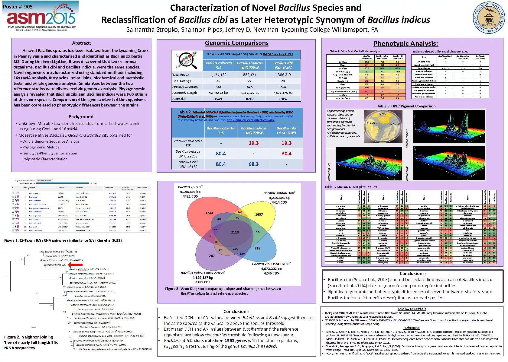 PDF-Characterization of Novel BacillusSpecies and Reclassification Bacillu