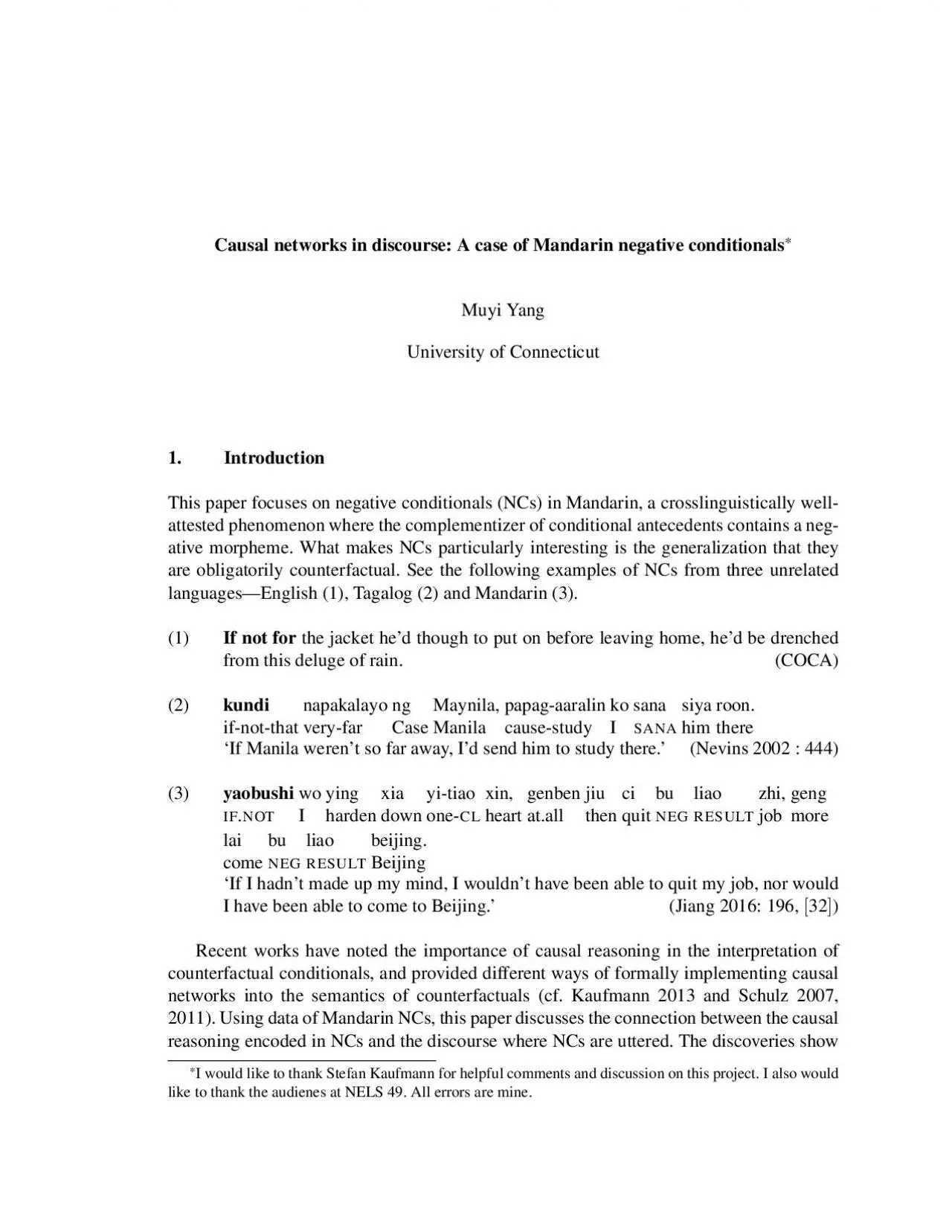 PDF-CausalnetworksindiscourseAcaseofMandarinnegativeconditionalsMuyiYang