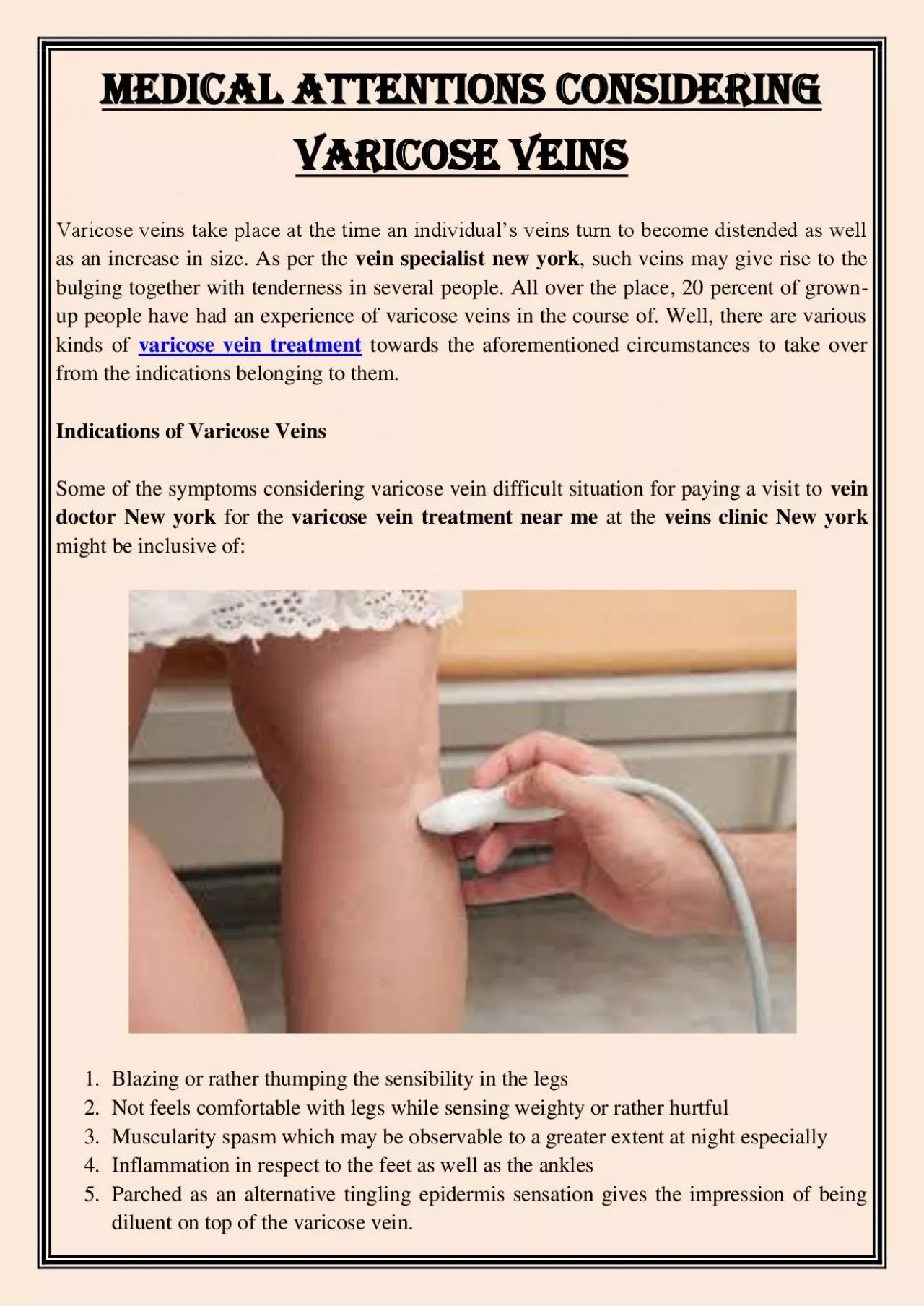 PDF-Medical Attentions Considering Varicose Veins