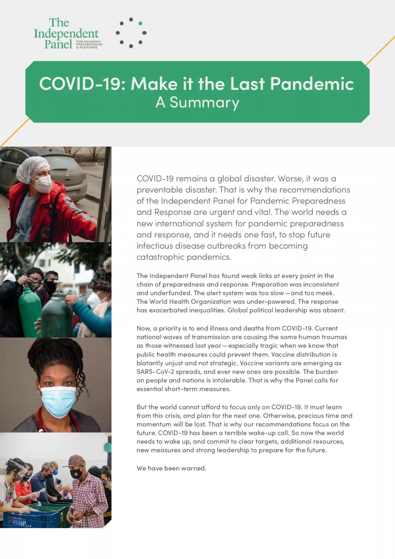 PDF-COVID19 remains a global disaster Worse it was a preventable disast