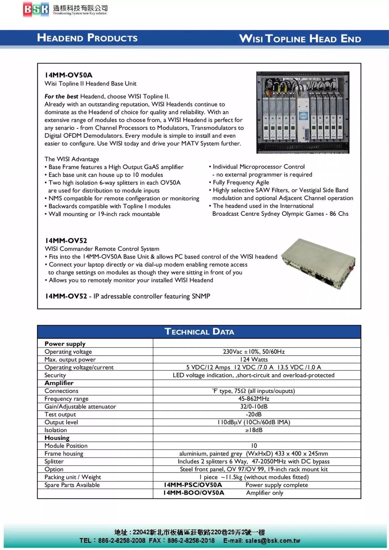 PDF-For the best Headend choose WISI Topline IIAlready with an outstandi