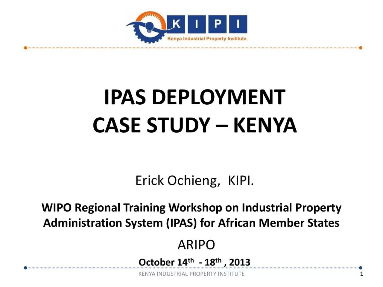 PDF-WIPO Regional Training Workshop on Industrial Property