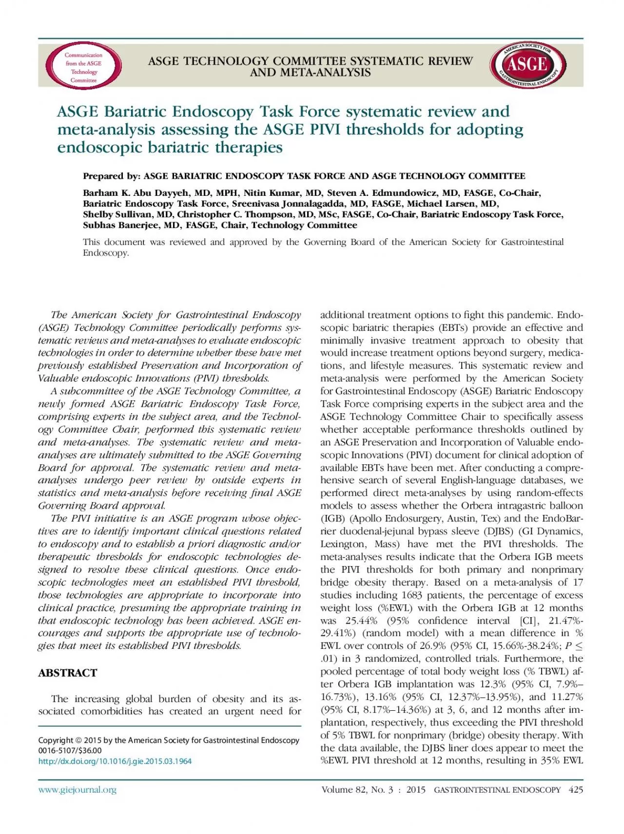 PDF-ASGETECHNOLOGYCOMMITTEESYSTEMATICREVIEWANDMETAANALYSIS