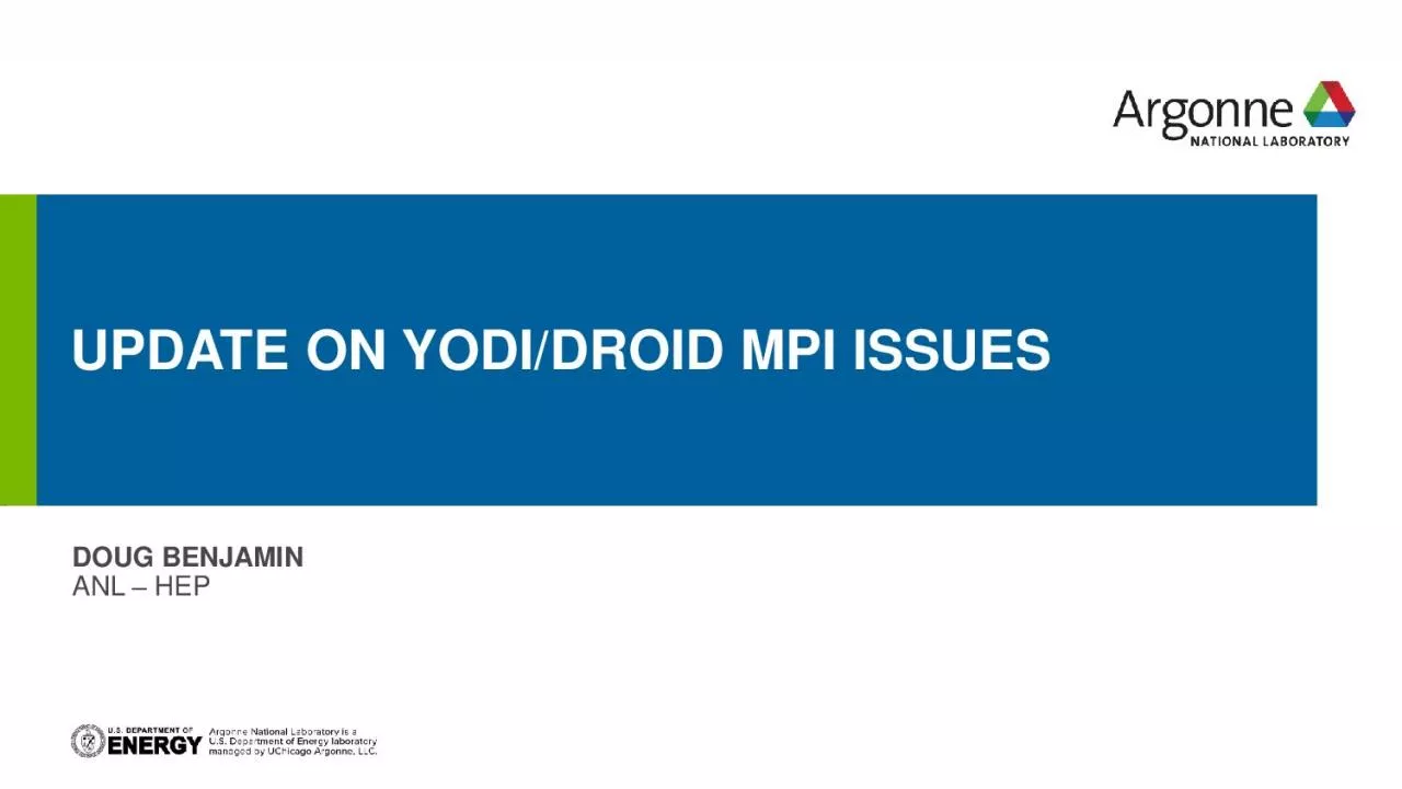 PDF-UPDATE ON YODIDROID MPI ISSUES