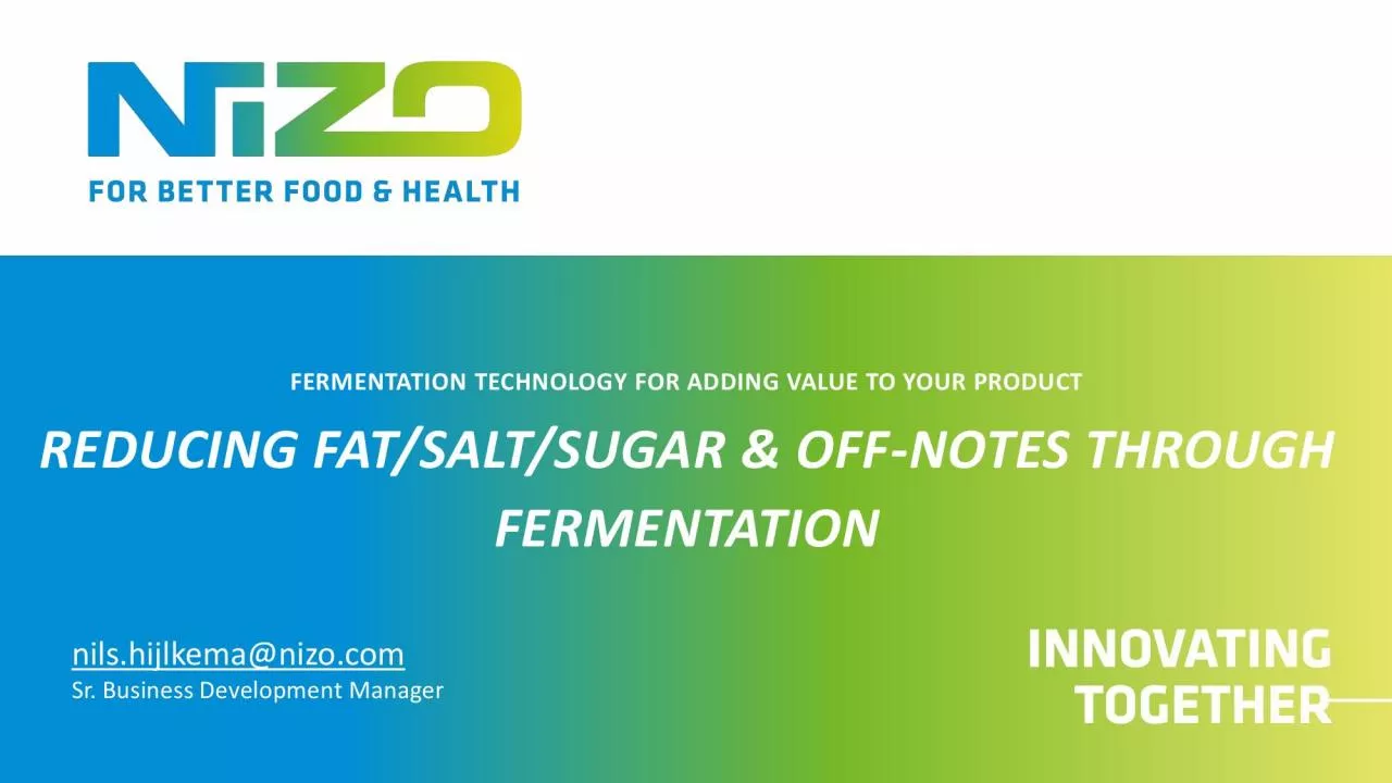 PDF-FERMENTATION TECHNOLOGY FOR ADDING VALUE TO YOUR PRODUCT