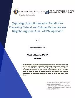 PDF-apturing Urban Iouseholds enefits for