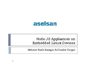 NodeJS Appliances on