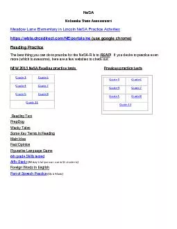 Nebraska State Assessment