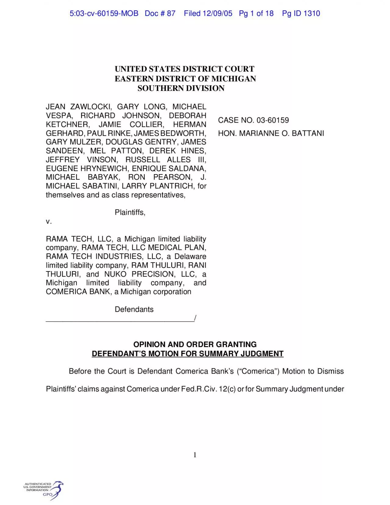 PDF-FedRCivP 56b Doc 78 The Court heard oral argument on June