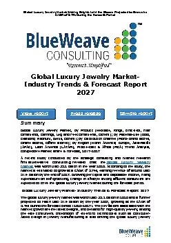 Global Luxury Jewelry Market- Industry Trends & Forecast Report 2027