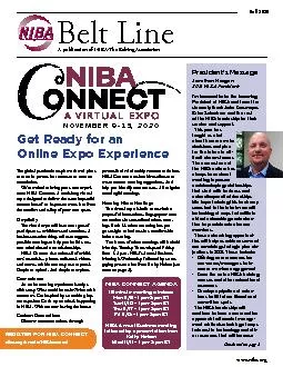 A publication of NIBA31e Belting AssociationFall 2020Get Ready for