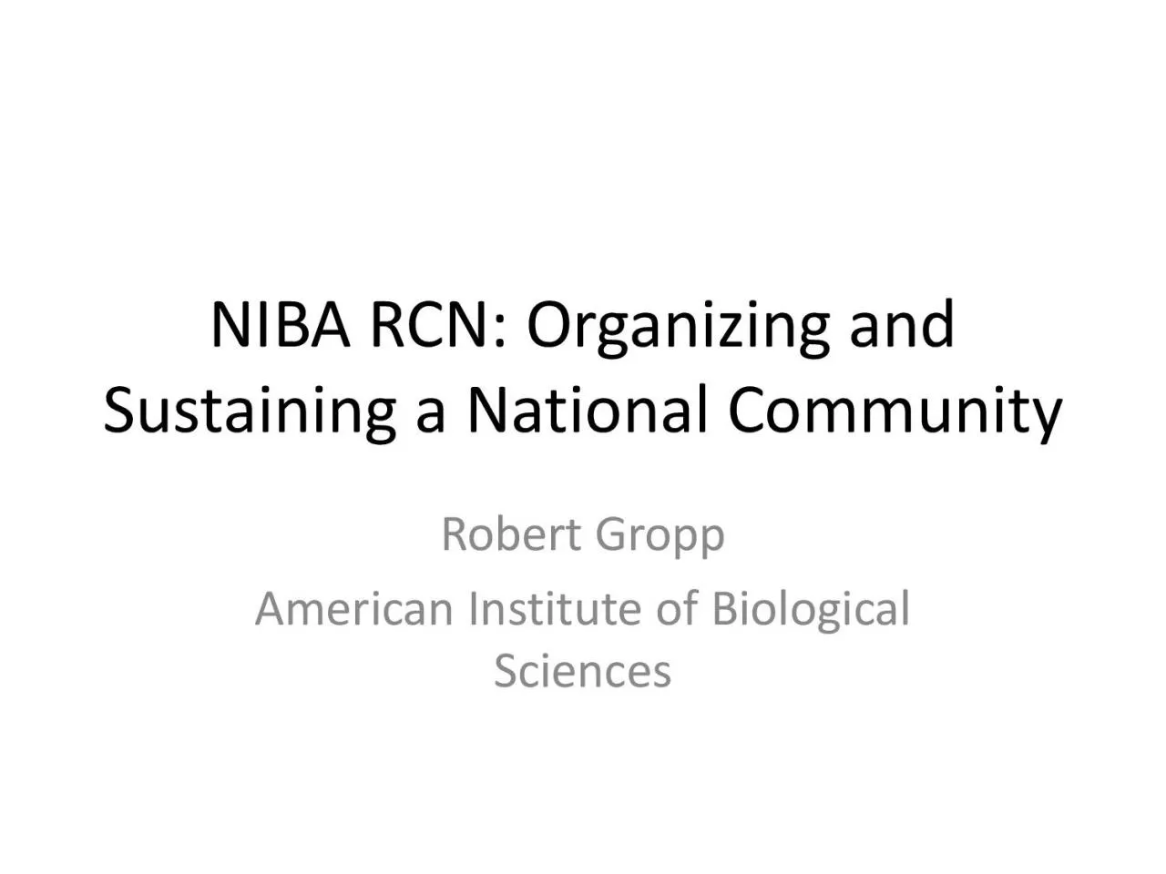 PDF-NIBA RCN Organizing and