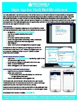 Signup for Hail Noti31cations Our Hail Noti31ications are avai