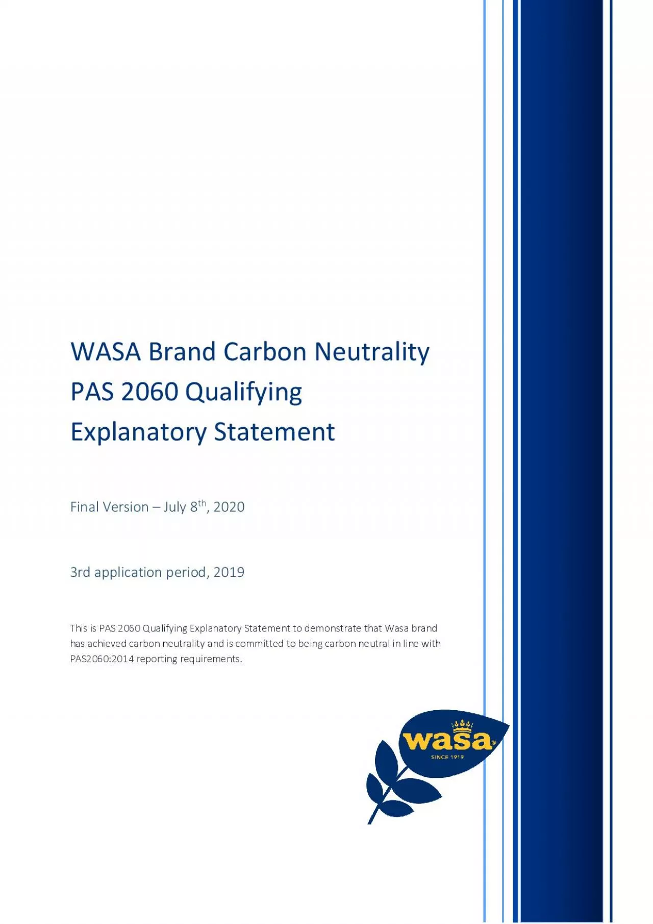 PDF-WASA Brand Carbon Neutrality