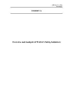 PDF-Overview and Analysis of WASAs Safety Initiatives