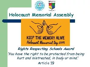 Holocaust Memorial Assembly