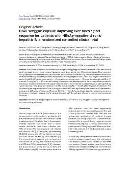 DWYG improving liver histological response for HBeAgnegative CHB1521A