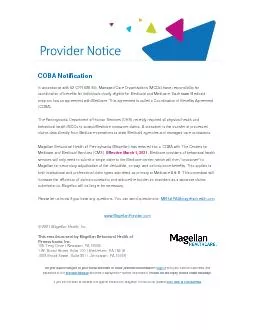 COBA Notification