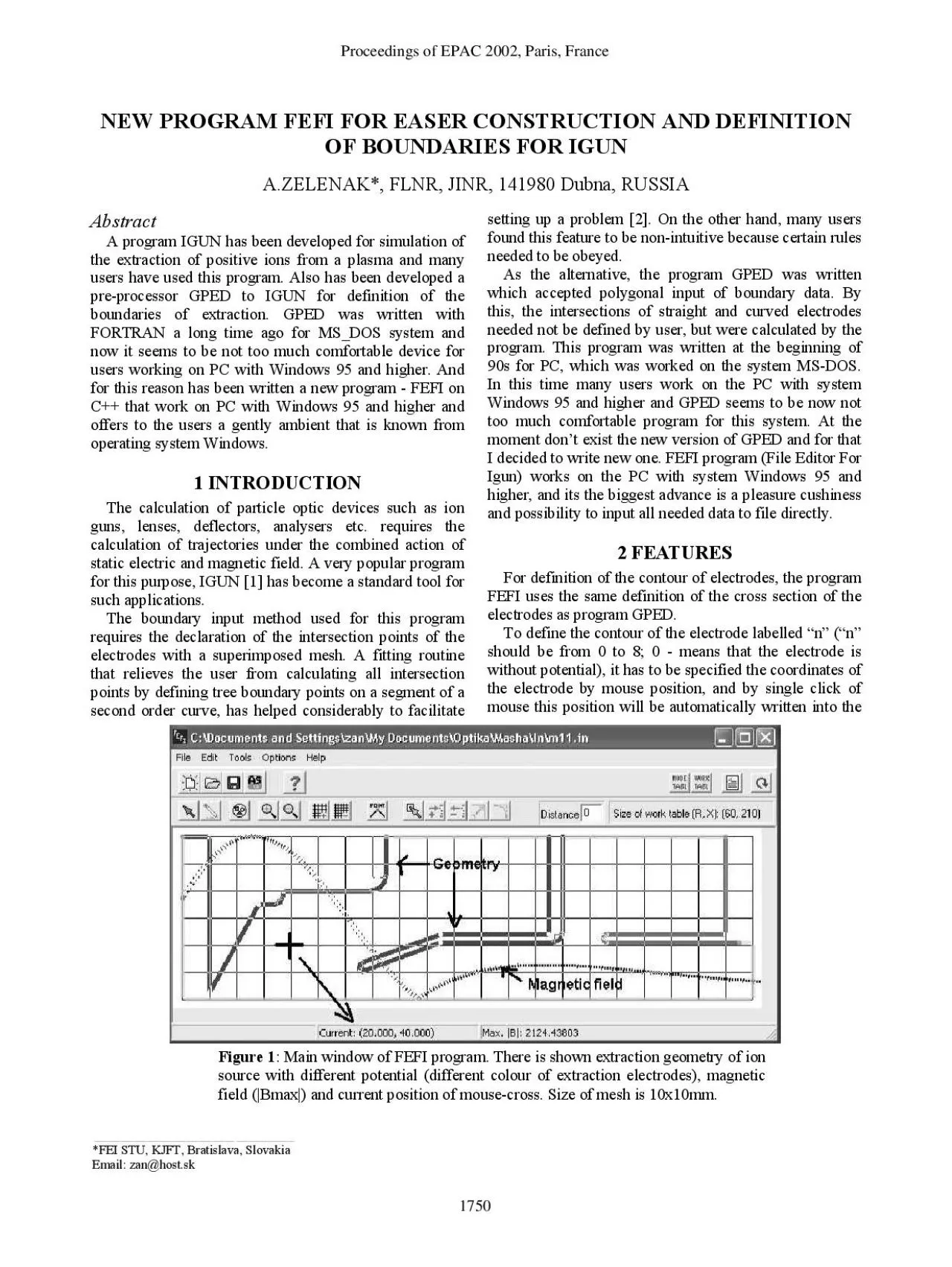 PDF-NEW PROGRAM FEFI FOR EASER CONSTRUCTION AND DEFINITION A program IGUN