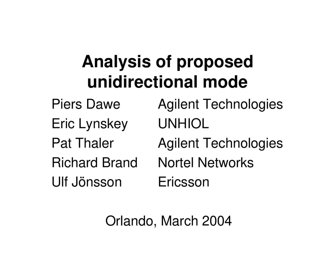 PDF-Orlando March 2004Analysis of proposed unidirectional modeP8023ah