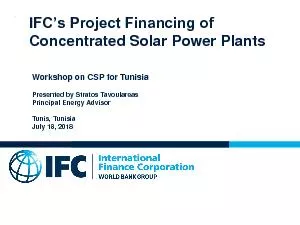 IFCs Project Financing of