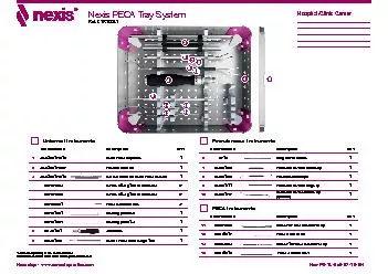 Nexis PECA Tray System