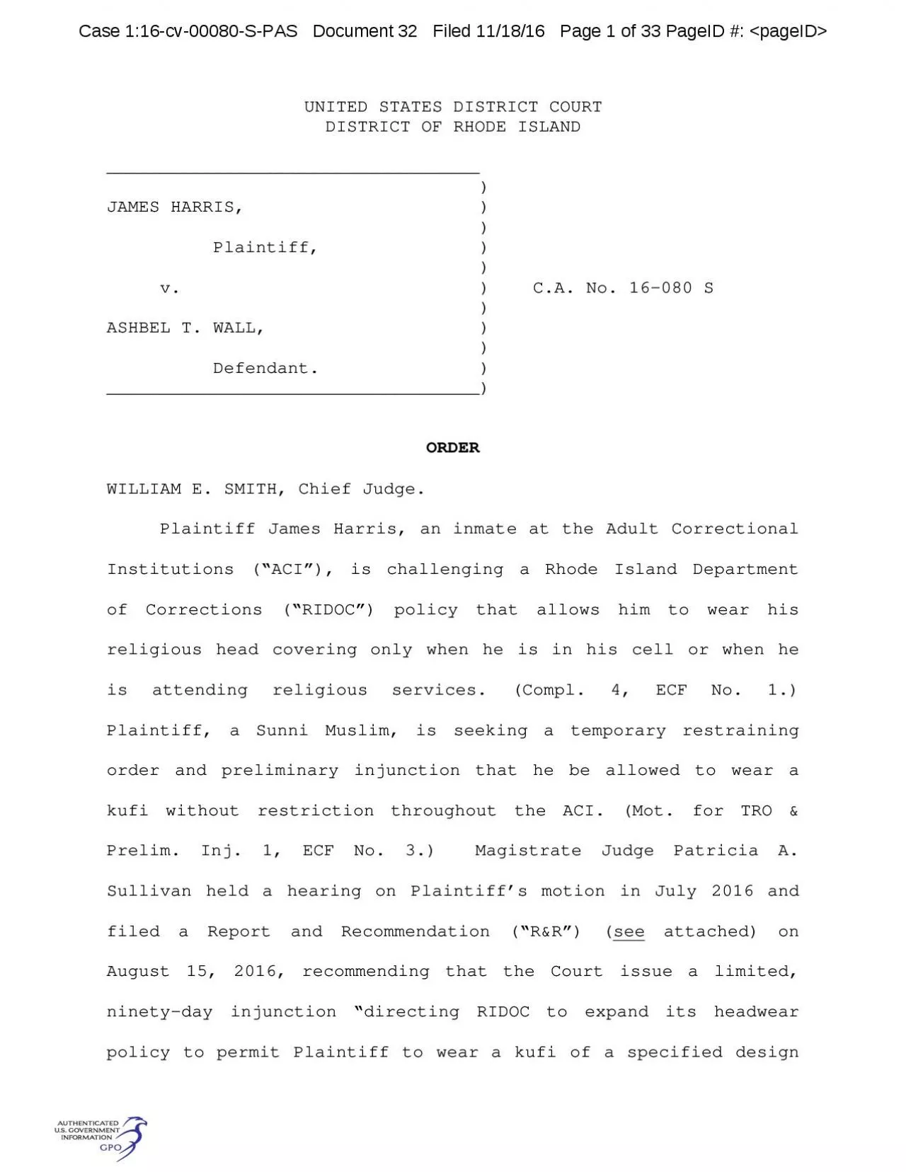 PDF-xpagexID00Case 116cv00080SPAS Document 32 Filed 11181