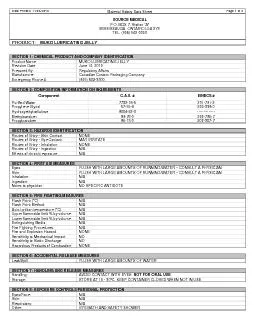 Date Printed 11062010 Material Safety Data Sheet