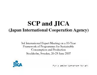 1 ad JAJapan International Cooperation Agency3rd International Exper