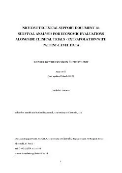 EPORT BY THE ECISION Nicholas Latimerearch University of Sheffield U