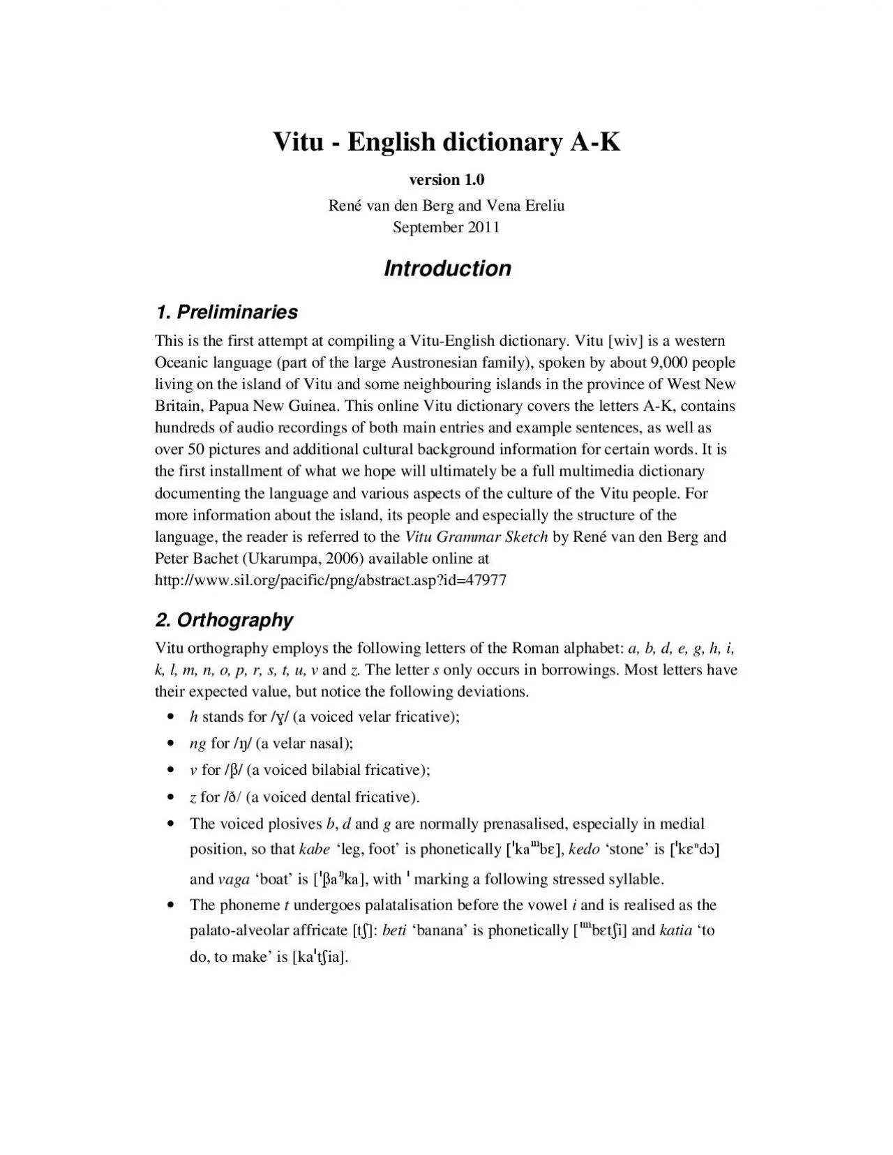 PDF-Vitu English dictionary AK version 10 Ren van den Berg and Vena