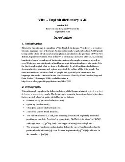 Vitu  English dictionary AK  version 10 Ren van den Berg and Vena