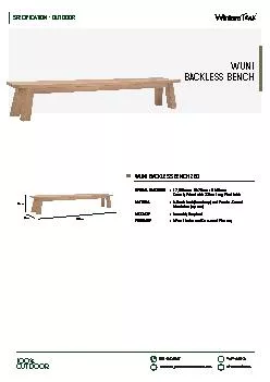 BACKLESS BENCH