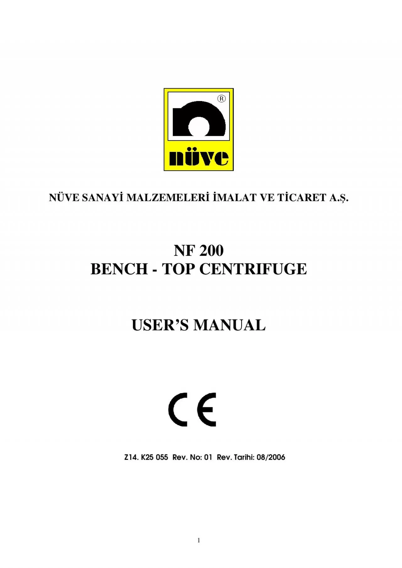 PDF-1 NVE SANAY MALZEMELER MALAT VE TCARET A NF 200 BENCH TO