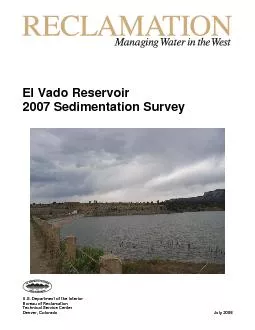 US Department of the Interior Bureau of Reclamation Technical Servic