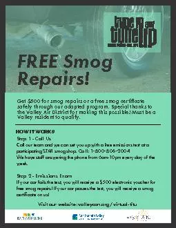 FREE Smog Repairs