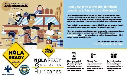 NOLA Ready is the City of New Orleans146 emergency preparedness cam