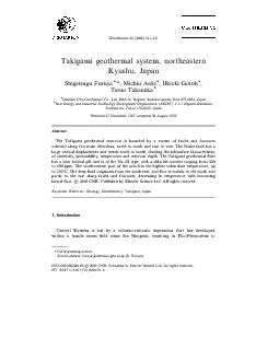 TakigamigeothermalsystemnortheasternKyushuJapanShigetsuguFuruyaMic