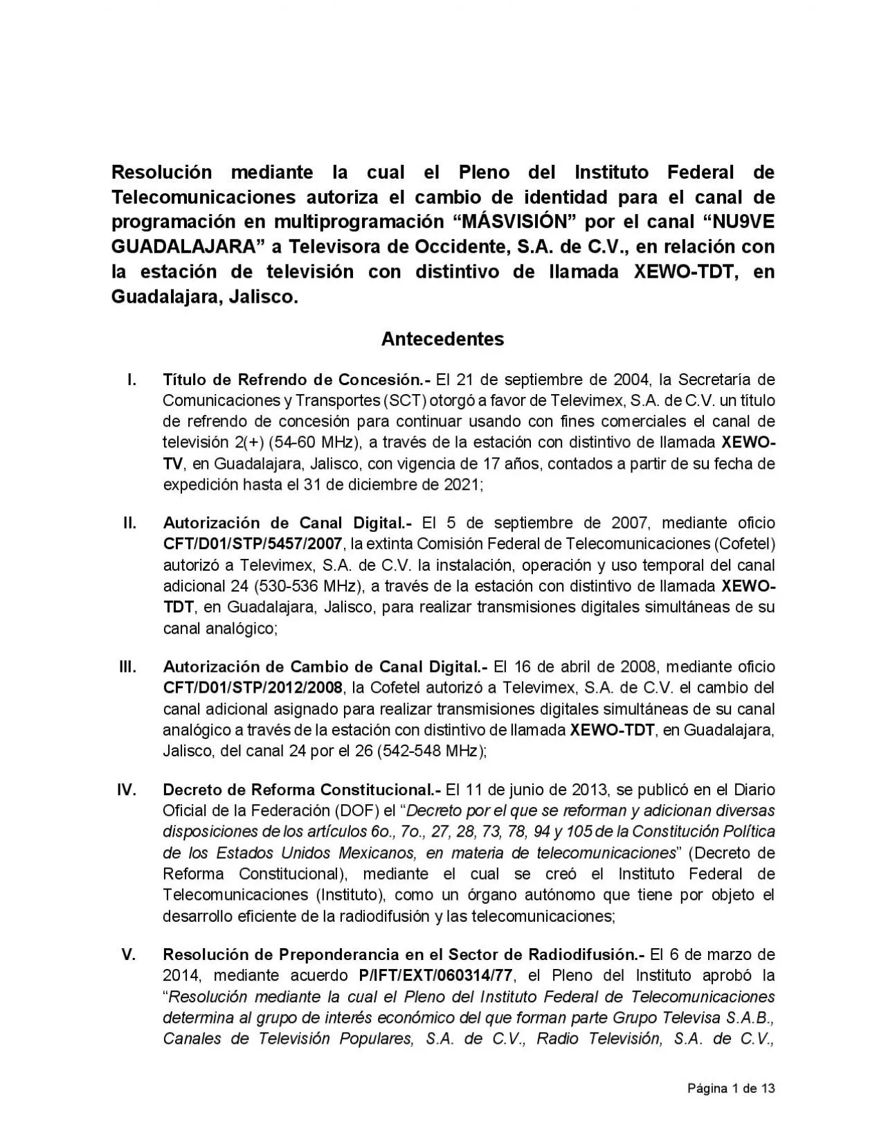 PDF-x0000x0000Pgina de Resolucin mediante la cual el Pleno del I