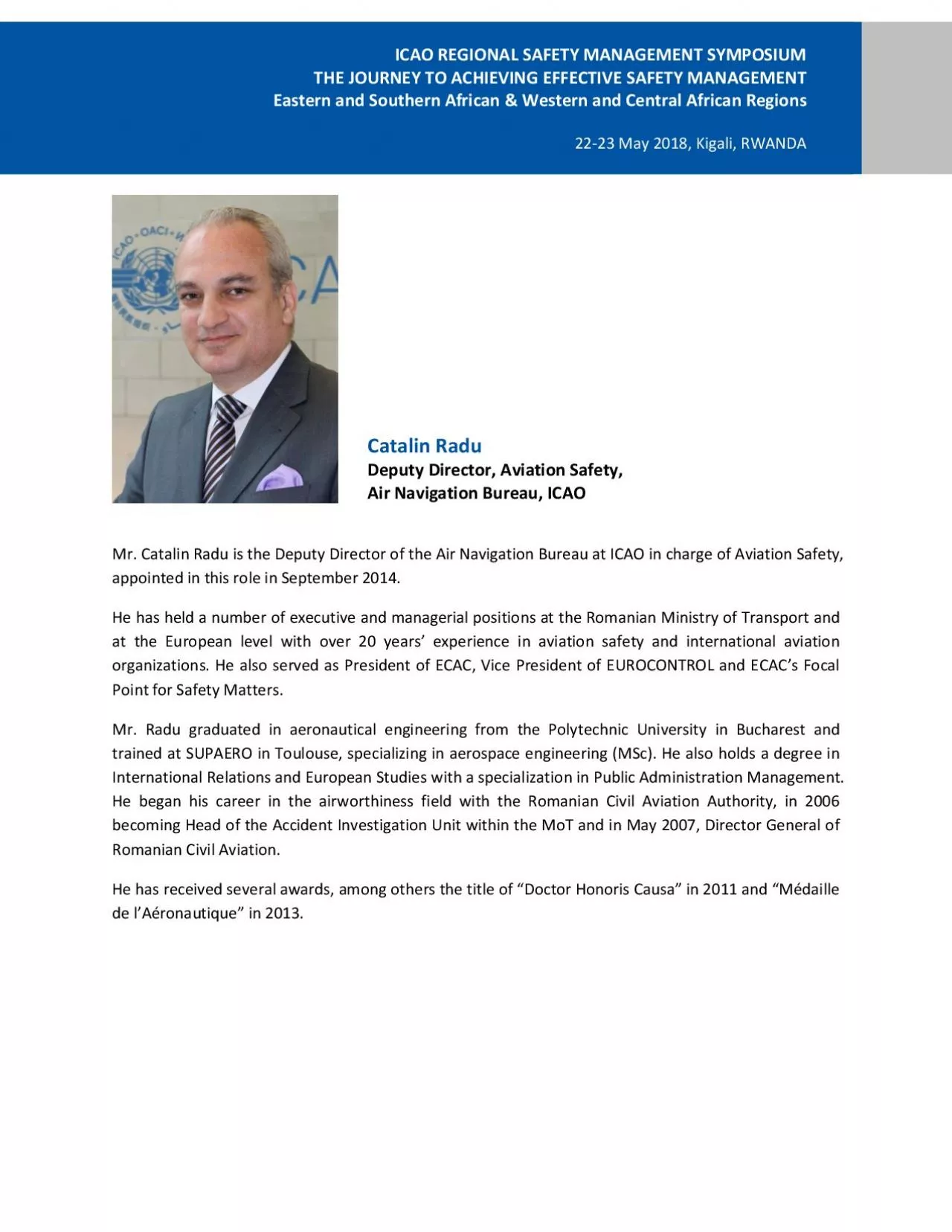 PDF-ICAO REGIONAL SAFETY MANAGEMENT SYMPOSIUM