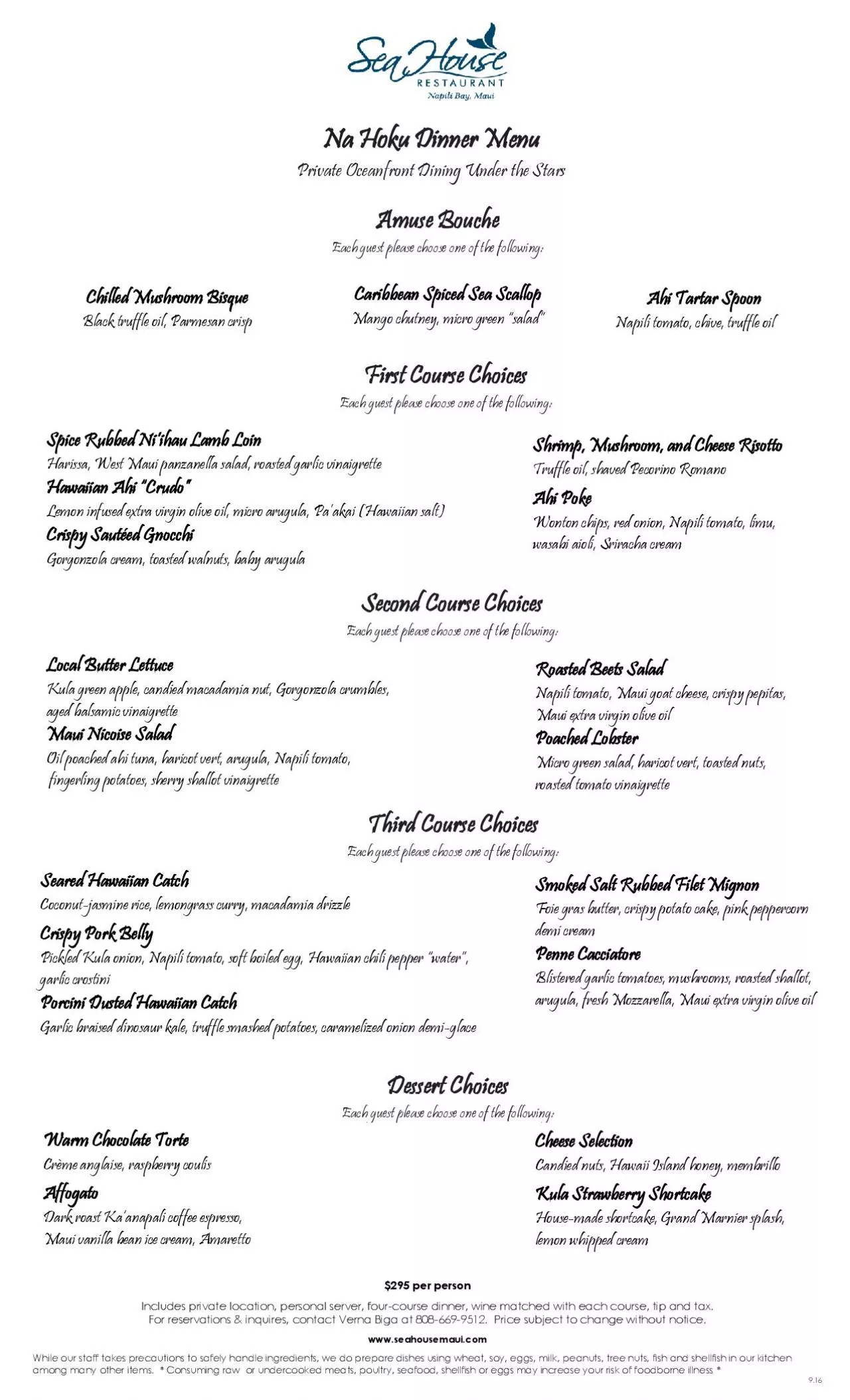 PDF-Na Hoku Dinner Menu