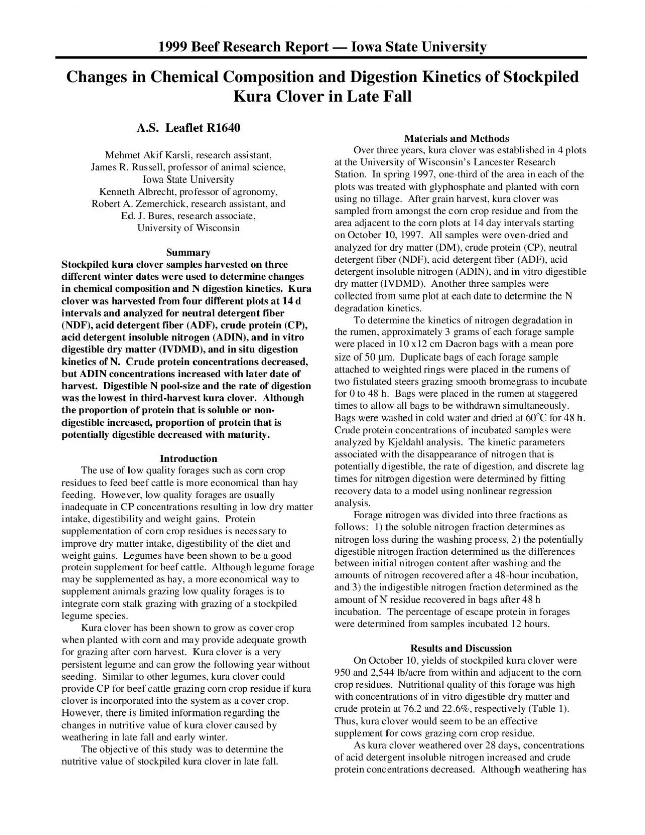 PDF-1999 Beef Research Report 151 Iowa State University